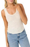 O'neill Caldwell Open Knit Tank In White