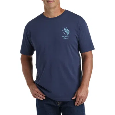 O'neill Big & Tall Cali Trek Graphic Tee In Navy