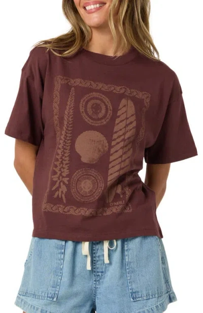 O'neill Calico Graphic Easy T-shirt In Brown