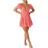 O'neill Carina Floral Minidress In Red