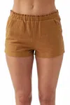 O'neill Carlene Shorts In Camel In Brown