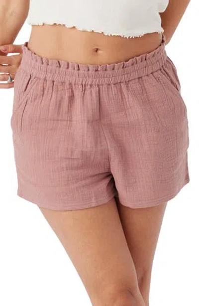 O'neill Carlie Cotton Double Gauze Shorts