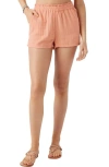 O'neill Carlie Cotton Double Gauze Shorts In Canyon Sunset