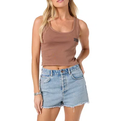 O'neill Casa Cruiser Cotton Graphic Tank In Brown