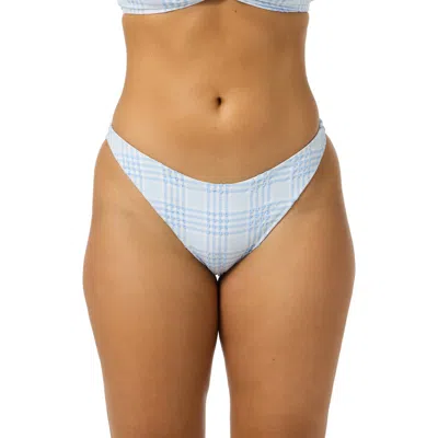 O'neill Catamaran Plaid Flamenco Bikini Bottoms In Blue