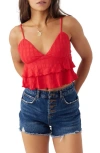 O'NEILL CHLOEY TIERED CROP CAMISOLE