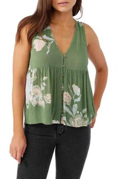 O'neill Chrystie Floral Babydoll Tank