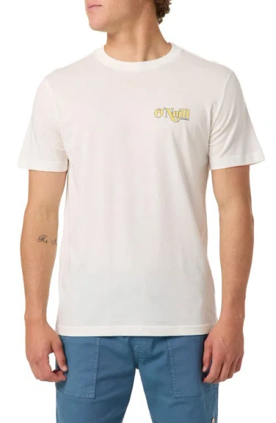 O'neill Classic Fit Shop Graphic T-shirt In White