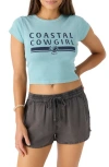 O'neill Coastal Cowgirl Cotton Crop Graphic T-shirt