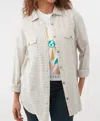 O'neill Coat Check Flannel In Bone In Neutral