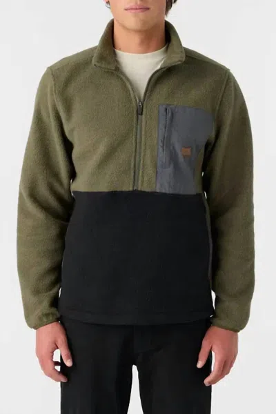O'neill Colton High Superfleece Jacket In Army In Green