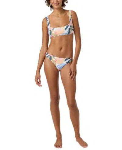 O'neill Oneill Cora Geo Westwater Tank Mid Rise Bikini Bottoms In Multi