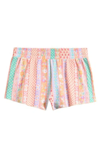 O'neill Kids'  Cruising Print Shorts In Pink