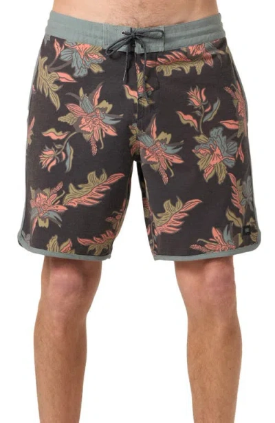 O'neill Cruzer Stripe Scallop Board Shorts In Multi