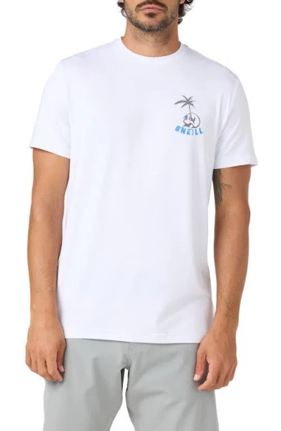 O'neill Cutback Upf Graphic T-shirt In White
