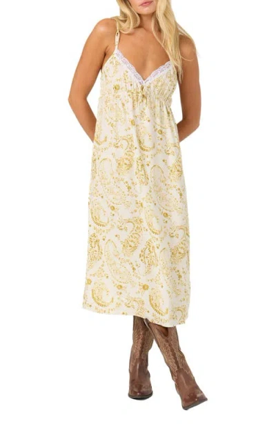 O'neill Dayna Whispy Midi Dress In White