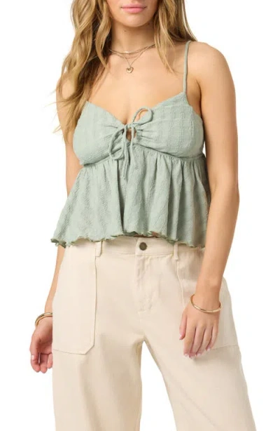 O'neill Dellia Cutout Camisole In Green