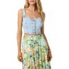 O'neill Delphina Crop Denim Vest