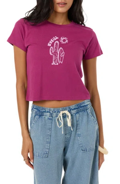O'neill Desert Sun Fitted Graphic Tee In Yellow