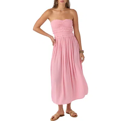 O'neill Juniors' Devyn Sleeveless Midi Dress In Peony