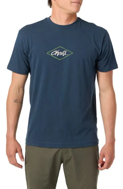 O'neill Diamond Logo Graphic T-shirt In Blue