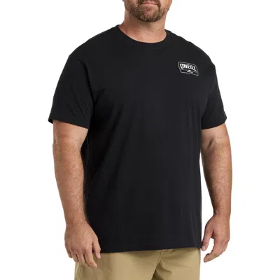 O'neill Big & Tall Dither Graphic Tee In Black