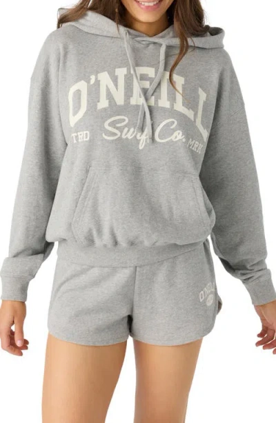 O'neill Drift Graphic Hoodie In Heather Ash