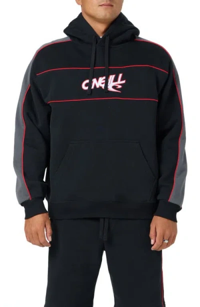 O'neill Early Embroidered Logo Hoodie In Black