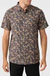 O'neill Eco Print Standard Standard Fit Shirt In Graphite In Multi