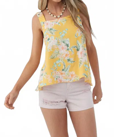 O'neill Elisa Top In Sahara In Yellow