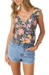 O'neill Elsah Floral Tank In Gray