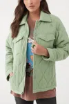 O'neill Emet Quilted Jacket In Aloe In Gold