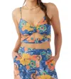 O'neill Farrah Jadia Top In Blue Multi In Blue