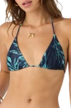 O'neill Fate Venice Triangle Bikini Top In Night Sky