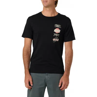 O'neill Fifty Two Graphic T-shirt In Black