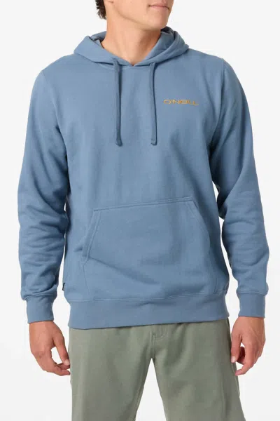 O'neill Fifty Two Pullover Hoodie In Blue Mirage