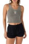 O'neill Juniors' First Bloom Cropped Tank In Smoked Pearl