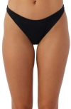 O'neill Flamenco Saltwater Solids Bikini Bottoms In Black