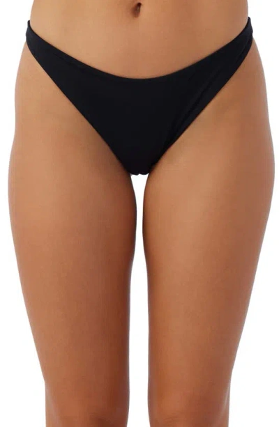 O'neill Flamenco Saltwater Solids Bikini Bottoms In Black