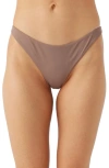 O'neill Flamenco Saltwater Solids Bikini Bottoms In Deep Taupe