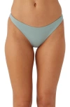 O'neill Flamenco Saltwater Solids Bikini Bottoms In Silver Blue