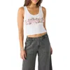 O'neill Flora Flora Graphic Crop Tank In White