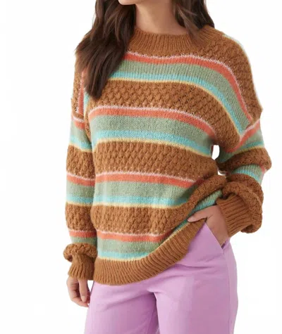O'neill Floyd Slouchy Knit Sweater In Chipmunk In Multi