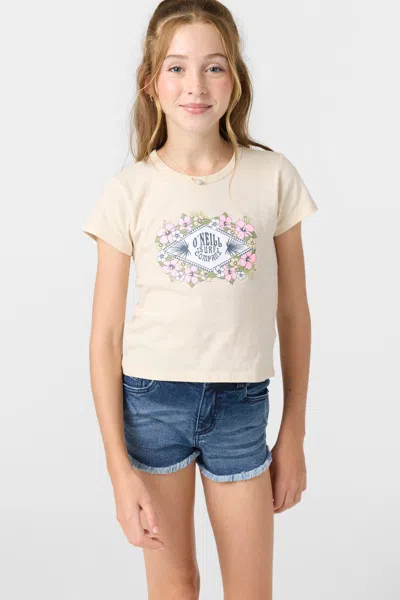 O'neill Girl's Aiden Denim Shorts In Brown