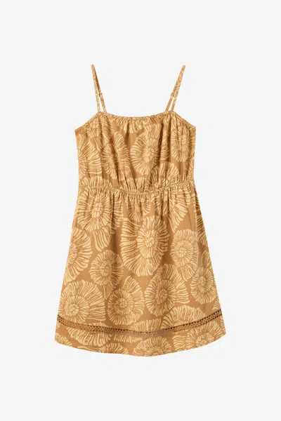 O'neill Girl's Alden Elsie Shell Mini Dress In Brown