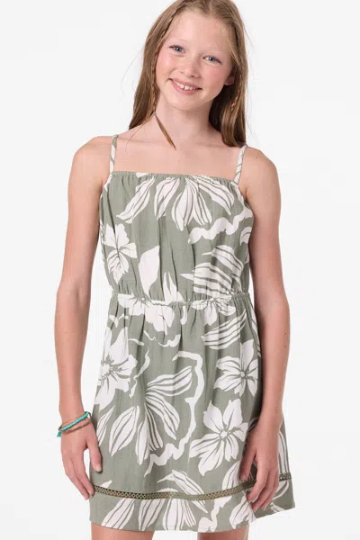 O'neill Girl's Alden Floral Mini Dress In Sea Spray