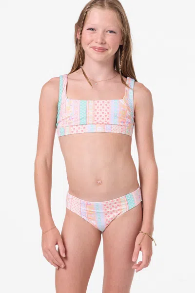 O'neill Girl's Bali Floral Square Neck Set In Multi