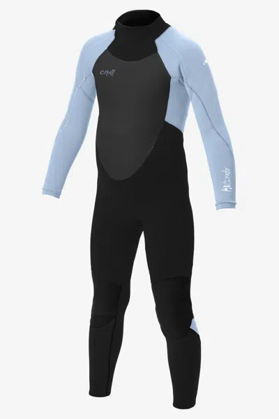 O'neill Girl's Epic 4/3mm Back Zip Full Wetsuit In Blk/chmblu