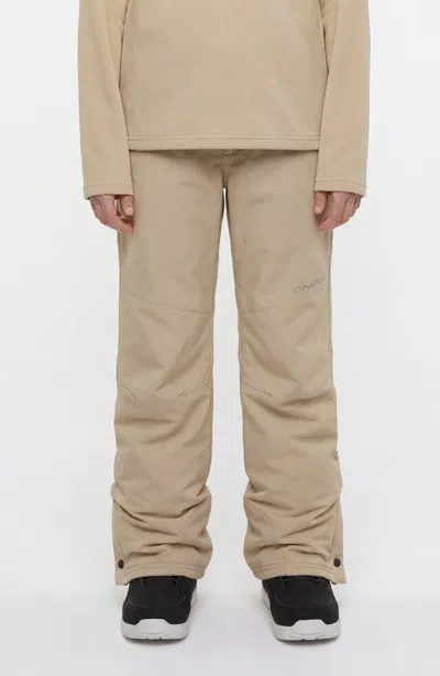 O'neill Girl's Fwc Cruz Snow Pants In Neutral