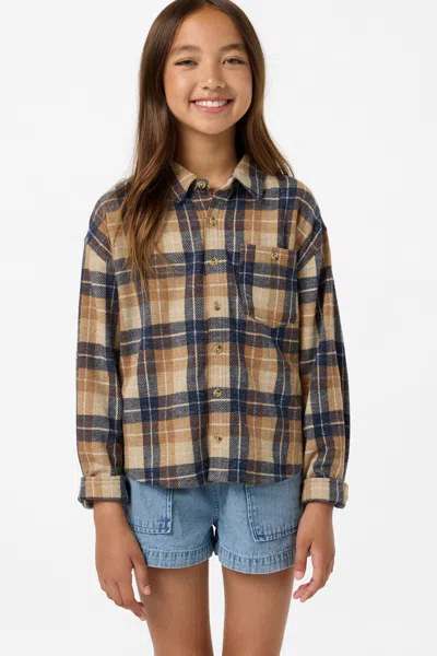 O'neill Girl's Jordyn Long Sleeve Top In Blue